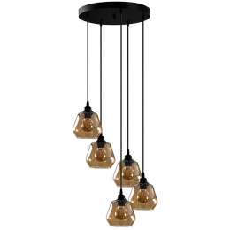 Φωτιστικό Οροφής Gold 892OPV1906 49x49x110cm 5xE27 40W Gold-Black Opviq