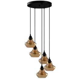 Φωτιστικό Οροφής Gold 892OPV1916 51x51x111cm 5xE27 40W Gold-Black Opviq