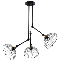 Φωτιστικό Οροφής Beybisi 584TTM1443 93x93x100cm 3xE27 40W Black-Gold Opviq