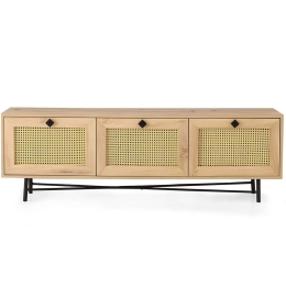 Έπιπλο Τηλεόρασης Alcazar 854KLN3034 180x40x60cm Oak