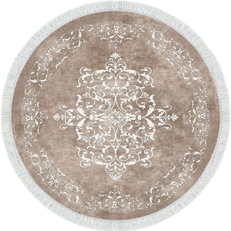 Χαλί ALN400616BJ12 Beige-White Conceptum Hypnose 160X160 Round
