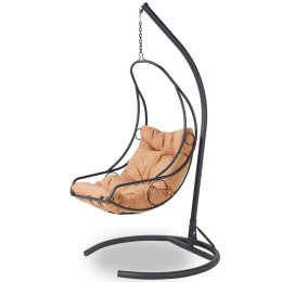 Κούνια Κήπου Cali 561CLR1535 120x60x215cm Anthracite-Brown