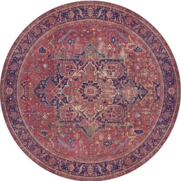 Χαλί Blues AL 162 Red-Blue Conceptum Hypnose 150X150cm Round
