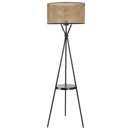 Φωτιστικό Δαπέδου Venedik 534LUN3715 50x158cm 1xE27 40W Natural-Black Opviq