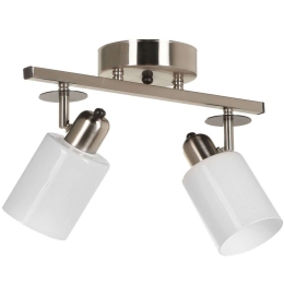 Φωτιστικό Οροφής - Σποτ Nomi 534LUN3778 36x12x20cm 2xE27 40W Silver-White Opviq