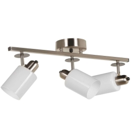 Φωτιστικό Οροφής - Σποτ Nomi 534LUN3780 56x12x20cm 3xE27 40W Silver-White Opviq