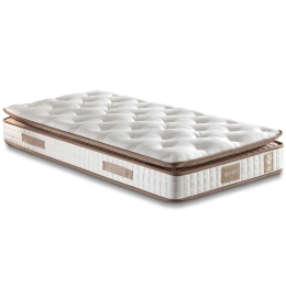 Στρώμα Queen 480NRN1265 120x200cm Multi Spring White-Brown Μονό