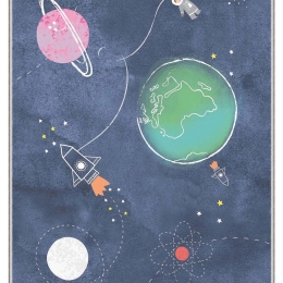 Χαλί Hmnt511 477HFT1827 Blue-Multi Conceptum Hypnose 80X200cm