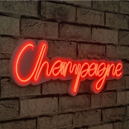 Διακοσμητικό Φωτιστικό Τοίχου Champagne 395NGR1788 60x18cm Led 13,6W Red Wallity