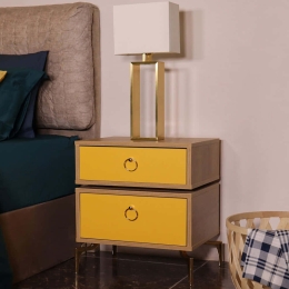 Κομοδίνο Carter 811MDD4132 50x40x59cm Oak-Yellow