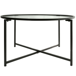 Τραπέζι Σαλονιού Sun 552NOS2220 83x83x40cm Black
