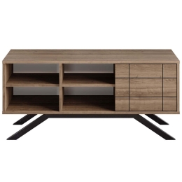 Έπιπλο Τηλεόρασης North 788DEC4036 130x58,6x38,6cm Walnut