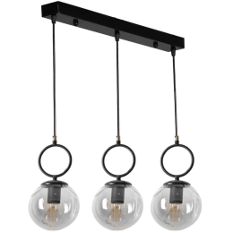 Φωτιστικό Οροφής - Ράγα Morino 846STL2822 55x16x70cm 3xE27 40W Black Opviq