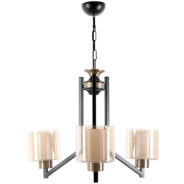 Φωτιστικό Οροφής Ruby 846STL2921 Φ55x75cm 3xE27 40W Black-Copper Opviq