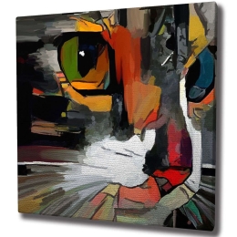 Πίνακας Καμβάς 489GWN1160 45x45cm Multi Wallity Τετράγωνοι Ξύλο, Καμβάς