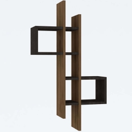 Ραφιέρα Τοίχου Emse 495SSE1110 53,8x19,6x108cm Walnut-Anthracite