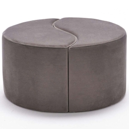 Σκαμπό Alis 825BLC1612 80x80x40cm Mink
