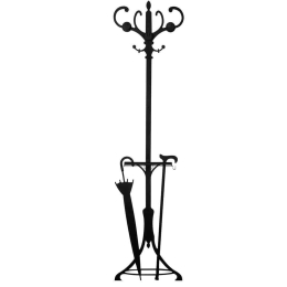 Κρεμάστρα Τοίχου Portmanto 494PYT1109 50x8x196cm Black Wallity Μέταλλο