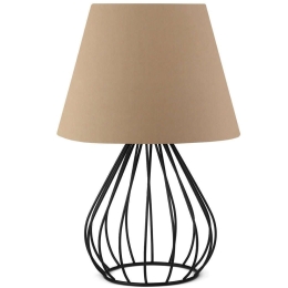 Φωτιστικό Επιτραπέζιο 780SGN4483 22x17x36cm 1xE27 40W Light Brown-Black Opviq