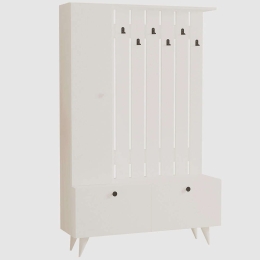 Έπιπλο Εισόδου Lala 835PUQ5042 112x35x170cm White Particle Board, Melamine