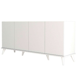 Μπουφές Elegante 389MZA1127 180x45x80,8cm White Μοριοσανίδα, Μελαμίνη