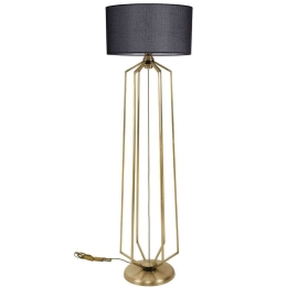 Φωτιστικό Δαπέδου Alba 534LUN4166 30x153cm E27 40W Gold-Black Opviq