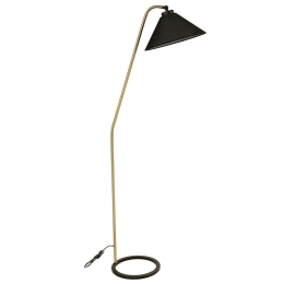 Φωτιστικό Δαπέδου Delta 534LUN4182 35x155cm E27 60W Black-Gold Opviq