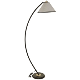 Φωτιστικό Δαπέδου Hilal 534LUN4198 30x170cm E27 40W Black-Grey Opviq