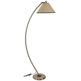 Φωτιστικό Δαπέδου Hilal 534LUN4204 30x170cm E27 40W Chrome-Beige Opviq