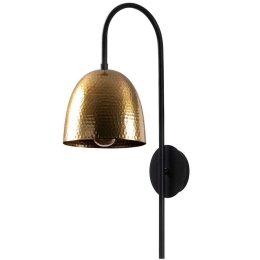 Φωτιστικό Τοίχου - Απλίκα Tattoo 584TTM1979 16x24x57cm 1xE27 40W Black-Gold Opviq