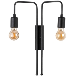 Φωτιστικό Τοίχου - Απλίκα Mum 892OPV1356 25x20x45cm 2xE27 40W Black Opviq