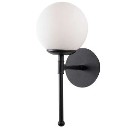 Φωτιστικό Τοίχου - Απλίκα Mudoni 892OPV1358 15x20x35cm E27 40W Black-White Opviq