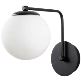 Φωτιστικό Τοίχου - Απλίκα Daisy 521SHN2241 15x26x22cm E27 40W Black-White Opviq