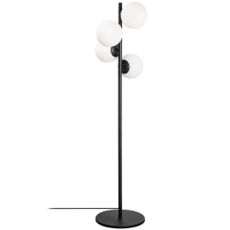 Φωτιστικό Δαπέδου Faze 521SHN1534 32x32x130cm 4xE27 40W Black-White Opviq