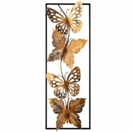 Διακοσμητικό Τοίχου Butterfly 279ENZ1205 32x90cm Multi Wallity Μέταλλο