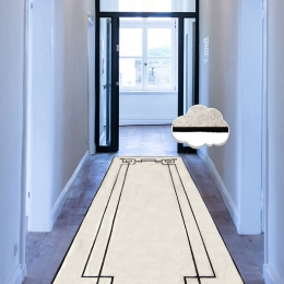 Χαλί Square 286CHL6722 Ecru 100X180 Conceptum Hypnose 100x180cm