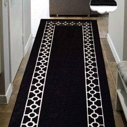Χαλί Bague Black-White Conceptum Hypnose 100X200cm