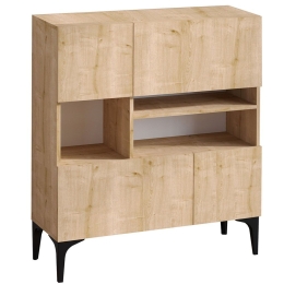Μπουφές Krista 793ELG1806 100x125x35cm Oak