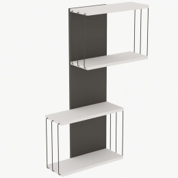 Ραφιέρα Τοίχου Destan 854KLN1730 65x19x96cm Anthracite-White