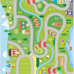 Χαλί Kids-40 Green-Multi Conceptum Hypnose 120X180cm