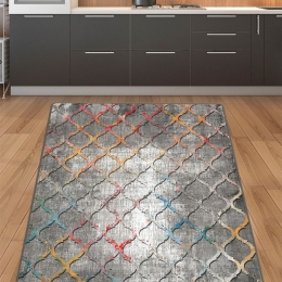 Χαλί Cuadra 287CHL2020 Grey-Multi Conceptum Hypnose 80X100cm