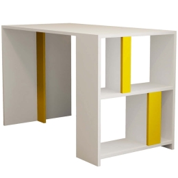 Γραφείο Lima 845HCT3838 120x60x75,4cm White-Yellow