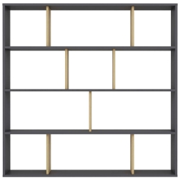 Βιβλιοθήκη Hodbi 935CMN1110 145,2x25x145cm Anthracite-Oak
