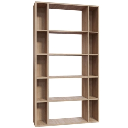 Βιβλιοθήκη Sanborn 935CMN1123 90x25x163,6cm Oak