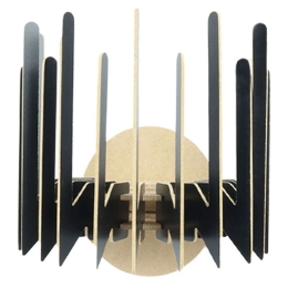 Φωτιστικό Τοίχου - Απλίκα 390FLH2111 24x19x22cm E27 40W Black Opviq