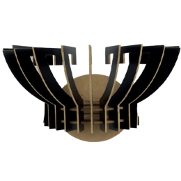 Φωτιστικό Τοίχου - Απλίκα 390FLH2123 32x22x19cm E27 40W Black Opviq