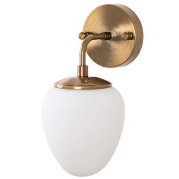 Φωτιστικό Τοίχου - Απλίκα Ns 942FLG2107 12x16x28cm 1xE14 15W Gold Opviq