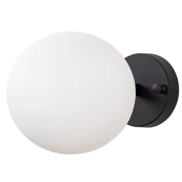 Φωτιστικό Τοίχου - Απλίκα Atmaca 942FLG2110 24x15cm 1xE14 15W Black-Cream Opviq