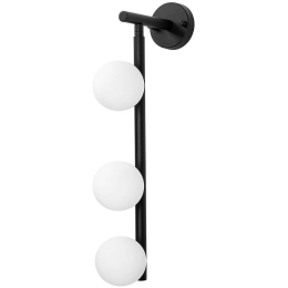 Φωτιστικό Τοίχου - Απλίκα Domino 942FLG2123 10x24x59cm 3xG9 10W Black Opviq