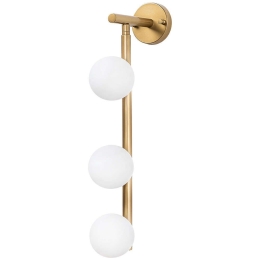 Φωτιστικό Τοίχου - Απλίκα Domino 942FLG2124 10x24x59cm 3xG9 10W Gold Opviq